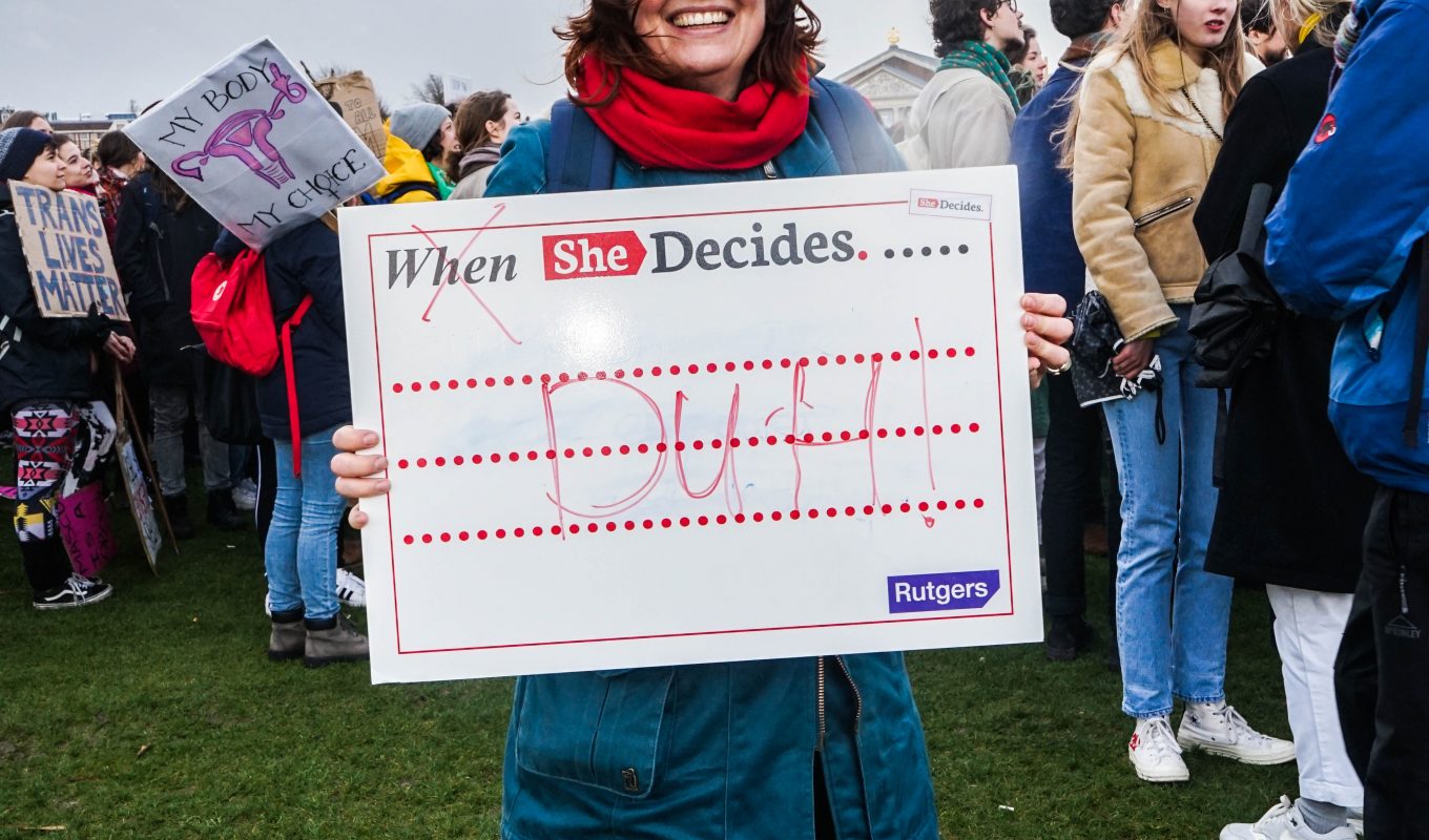 She decides.. duh!