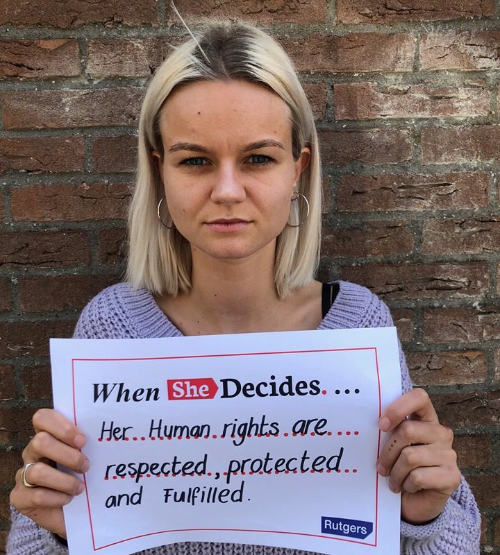When she decides, her human rights are respected, protected and fulfilled.